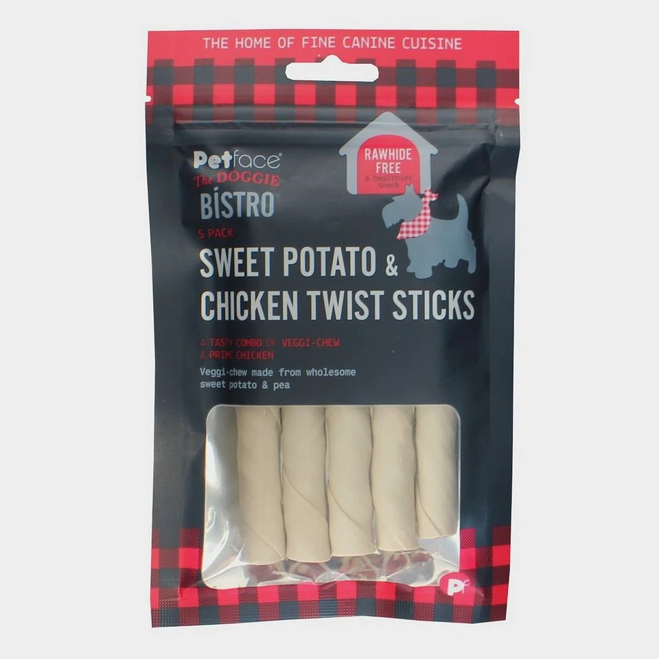 Doggie Bistro Sweet Potato Chicken Twist Sticks 5 Pack 3 Doggie Bistro Sweet Potato Chicken Twist Sticks 5 Pack