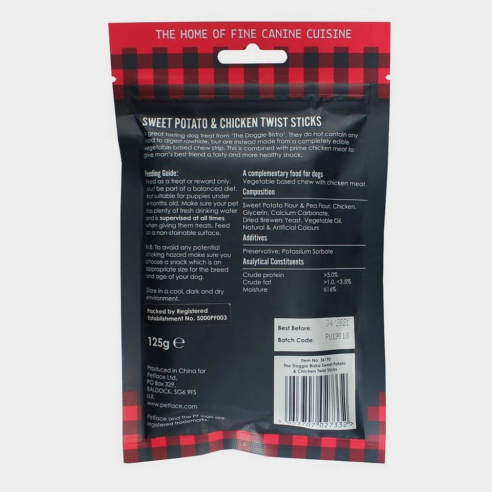 Doggie Bistro Sweet Potato Chicken Twist Sticks 5 Pack 4 Doggie Bistro Sweet Potato Chicken Twist Sticks 5 Pack - Image 2