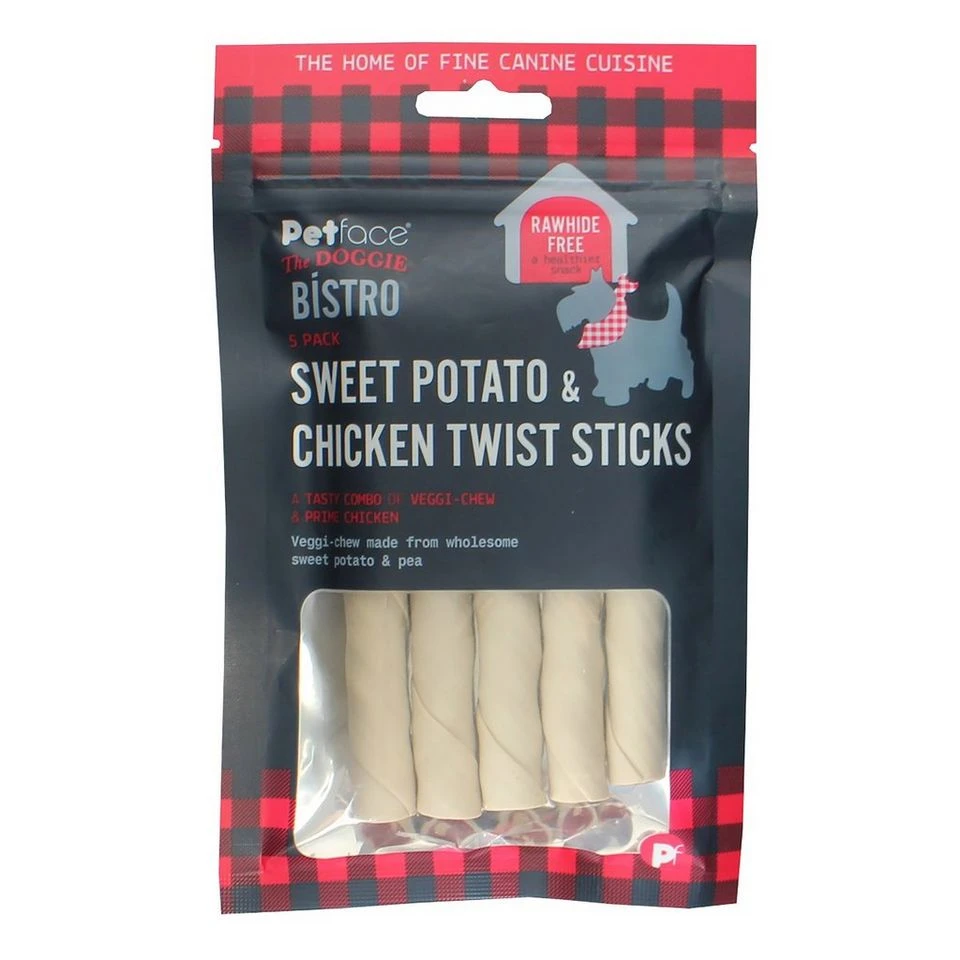 Doggie Bistro Sweet Potato Chicken Twist Sticks 5 Pack 5 Doggie Bistro Sweet Potato Chicken Twist Sticks 5 Pack - Image 3